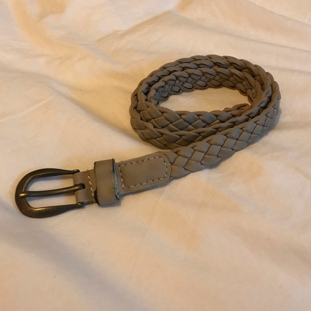 Grey-Tan Weave Belt